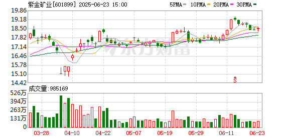 通配资 紫金矿业中标沙特成矿区带投标项目