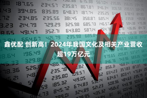鑫优配 创新高！2024年我国文化及相关产业营收超19万亿元