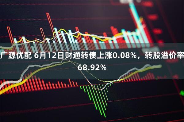 广源优配 6月12日财通转债上涨0.08%，转股溢价率68.92%